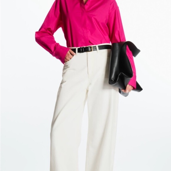 COS Fuchsia Button-Up Shirt - Picture 3 of 9